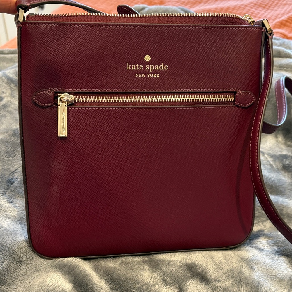 Kate Spade Wine Red Crossbody Bag